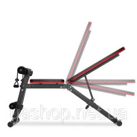 Тренувальна лава, регульована Hop-Sport HS-1030, з еспандерами