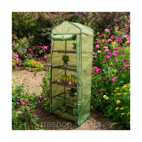 Садова теплиця зелена 5 полиць - 70x50x190