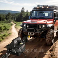 Електрична лебідка VEVOR 3 в 1 вантажопідйомність 498,95 кг швидкість підйому ≥4м/хв моторизована лебідка 7м