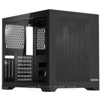 Ігровий корпус VEVOR для ПК Mid-Tower, двокамерний, для материнської плати ATX без вентилятора 305340