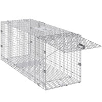 VEVOR Пастка для клітки для живих тварин 127 x 50 x 66 см Гуманна пастка для котів, білок, мишей 305604 VEVOR Пастка для клітки для живих тварин 127 x 50 x 66 см Гуманна пастка для котів, білок, мишей 305604