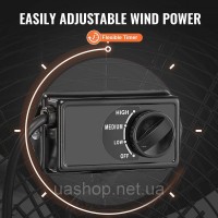 VEVOR барабанний вентилятор підлоговий вентилятор стійка 3 швидкості 220W 88x34x94см 310075