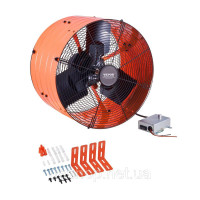 VEVOR витяжний вентилятор 2940CFM 420x275mm регульований термостат горище 310077