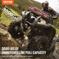 Vevor 310227 Електрична лебідка 12V 1361KG Електрична лебідка Мотор Лебідка Позашляхова лебідка ATV