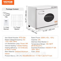 Рушникосушарка VEVOR 23 л Рушникосушарка для рушників 50-60 рушників, рушникосушарка для рушників
