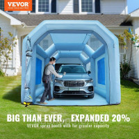 Vevor 310431 Портативний надувний фарбувальний намет для розпилювального фарбування 480 + 750 Вт, 5 х 2,2 х 2,1 м, фарбувальна