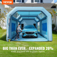 Vevor 310438 Портативний надувний намет для фарбування Diy фарбування розпилювачем 750 960 Вт фарбувальна камера для захисту від