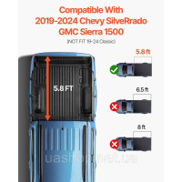 Vevor 310849 Покривало на ліжко Tri-Fold Truck 19-24 Chevy Silverado GMC Sierra