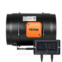 Vevor 311092 68W Канальний вентилятор для димовидалення Канальний вентилятор для витяжного повітря Канальний вентилятор