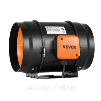Vevor 311092 68W Канальний вентилятор для димовидалення Канальний вентилятор для витяжного повітря Канальний вентилятор