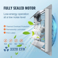 Vevor 311151 Витяжний вентилятор Настінний вентилятор 615 мм 2892 CFM AC 115 W