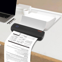 Портативний Bluetooth-принтер VEVOR безчорнильний термопринтер USB iOS 300DPI 311733