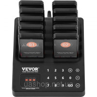 Vevor 311766 Система пейджерів для ресторанів, бездротовий сигнал черги з радіусом дії 400 м, біпер для відповіді на дзвінки від