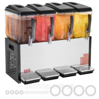Vevor 312151 Диспенсер для комерційних напоїв 4x12 л Диспенсер холодних соків Напої з льодом