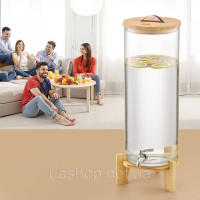 Vevor 312179 Диспенсер для напоїв 1x13L Диспенсер для соку з краном для вечірок, барів, скляний