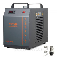 Vevor 312704 Промисловий охолоджувач води, CW-5200, система охолодження водяного охолоджувача з вбудованим компресором, ємність