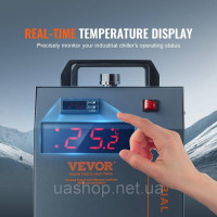 Vevor 312704 Промисловий охолоджувач води, CW-5200, система охолодження водяного охолоджувача з вбудованим компресором, ємність