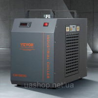 Vevor 312704 Промисловий охолоджувач води, CW-5200, система охолодження водяного охолоджувача з вбудованим компресором, ємність