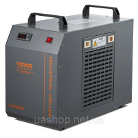 Vevor 312704 Промисловий охолоджувач води, CW-5200, система охолодження водяного охолоджувача з вбудованим компресором, ємність