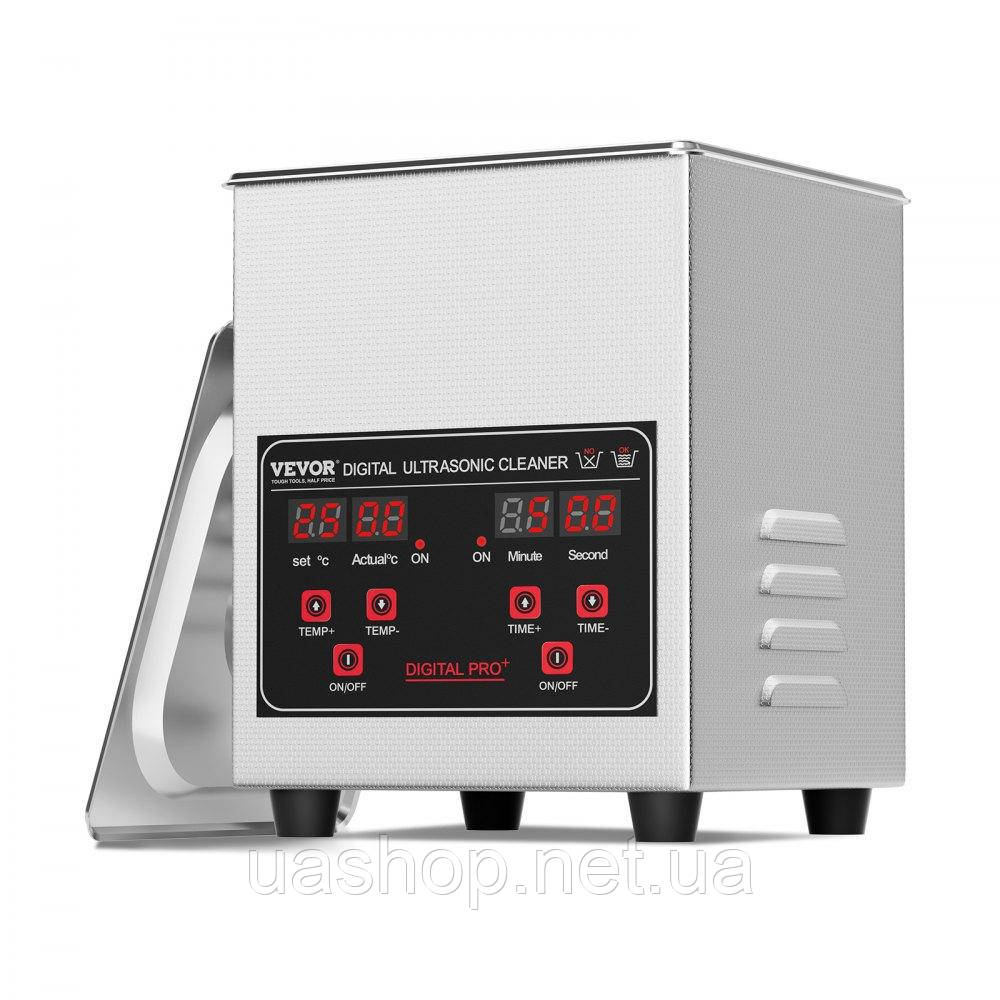 Vevor 313447 Ультразвуковий очисник 1,3 л, 60 Вт, машина для чищення, кошик з таймером і ампер; Обігрів 40 кГц