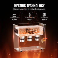 Vevor 313448 Ультразвуковий очисник 6L з таймером нагрівання та amp; Кошик Цифрова звукова машина