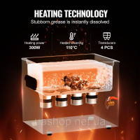 Vevor 313451 Ультразвуковий очисник 10 л з таймером нагрівання та amp; Кошик Цифрова звукова машина