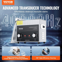 Vevor 313456 Ультразвуковий очисник 3L з таймером нагрівання та amp; Кошик Цифрова звукова машина