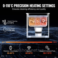 Vevor 313457 Ультразвуковий очисник з таймером нагріву & Кошик Digital Sound Machine 2L