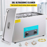 Vevor 313458 Ультразвуковий очисник 30 л Ультразвукова машина для очищення ювелірних окулярів