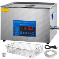 Vevor 313464 Ультразвуковий очисник 22L, що нагріває ювелірні окуляри, срібло, подвійна частота