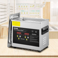 Vevor 313472 Цифровий ультразвуковий очисник 3L Нагрівач Таймер Очищення ювелірних окулярів