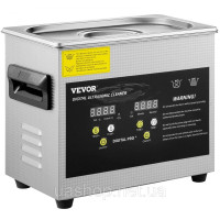 Vevor 313472 Цифровий ультразвуковий очисник 3L Нагрівач Таймер Очищення ювелірних окулярів