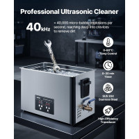 Vevor 313482 Ультразвукова мийка 30 L, професійна ультразвукова мийка з кошиком для чищення та цифровим дисплеєм, промислова мийка Vevor 313482 Ультразвукова мийка 30 L, професійна ультразвукова мийка з кошиком для чищення та цифровим дисплеєм, промислова мийка