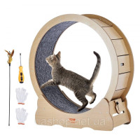 Vevor 313595 Колесо для тренування котів для домашніх котів з коміркою-дряпалкою 91 см