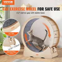 Vevor 313595 Колесо для тренування котів для домашніх котів з коміркою-дряпалкою 91 см