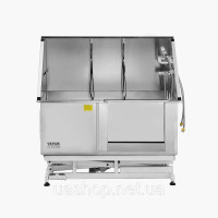 Vevor 313618 Електрична станція для миття собак з функцією підйому, ванна для грумінгу домашніх тварин з нержавіючої сталі 127 см