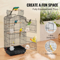 Vevor 313702 Клітка для птахів Клітка для хвилястих папужок Birdhouse Birdhouse 457x355x925mm Black