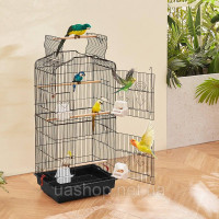 Vevor 313702 Клітка для птахів Клітка для хвилястих папужок Birdhouse Birdhouse 457x355x925mm Black