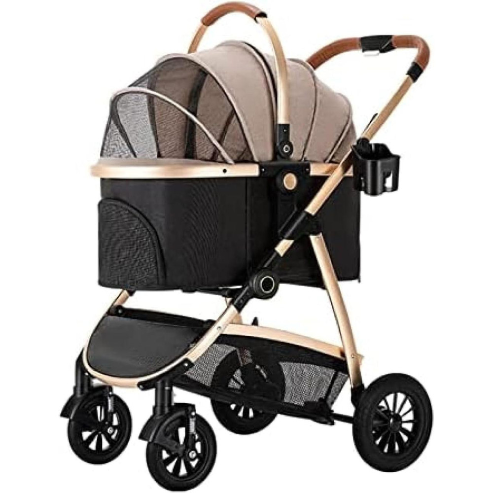 Cкладна коляска для домашніх тварин зі знімною переноскою Oui Oui Pet Stroller YA01K