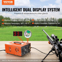 Vevor 313868 Компресор PCP 30Mpa/4500PSI Повітряний компресор 0.5L DC12V & Повітряний насос для дайвінгу AC230V, включаючи шланг