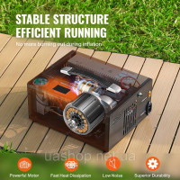 Vevor 313868 Компресор PCP 30Mpa/4500PSI Повітряний компресор 0.5L DC12V & Повітряний насос для дайвінгу AC230V, включаючи шланг