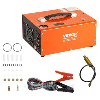 Vevor 313868 Компресор PCP 30Mpa/4500PSI Повітряний компресор 0.5L DC12V & Повітряний насос для дайвінгу AC230V, включаючи шланг