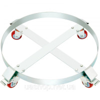 Vevor 314126 2x Barrel Roller 250L Транспортний ролик з вуглецевої сталі Роликова дошка Внутрішній діаметр Ø 607 мм Візок для