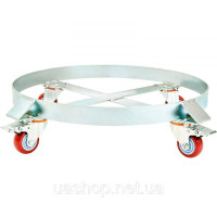 Vevor 314126 2x Barrel Roller 250L Транспортний ролик з вуглецевої сталі Роликова дошка Внутрішній діаметр Ø 607 мм Візок для