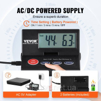 Vevor 314248 Платформні ваги 10г-50кг Посилочні ваги 2г Точність цифрових ваг кг/фунт/фунт:унція/г Лічильні ваги 250x250x43мм