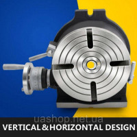 Vevor 314592 Ділильна головка Поворотний стіл 200 мм Горизонтально-вертикальна ділильна головка Поворотна ділильна головка для
