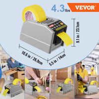 Vevor 314711 Автоматичний дозатор стрічки, електричний різак стрічки, пакувальна машина, машина для різання стрічки, ширина