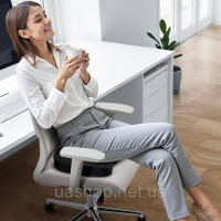 Vevor 314877 Подушка для сидіння, куприкова подушка, накладка на сидіння, охолоджувальний гель, піна з пам'яттю форми, 435x330 мм
