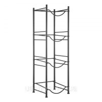 Vevor 315289 Тримач для глечика для води, підставка для пляшок з водою, 4 яруси, один ряд, 4 пляшки