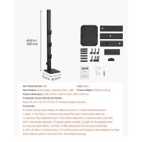 Vevor 315589 Підставка для пилососа Dyson Multi-Models, підлогова підставка 32x26x126 см, чорна
